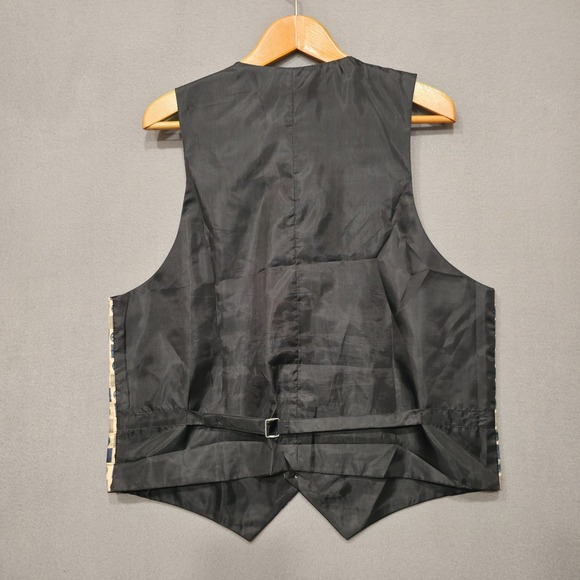 Bruno Men's 100% Silk 4 Button Vest‎ Size Medium - Picture 4 of 6